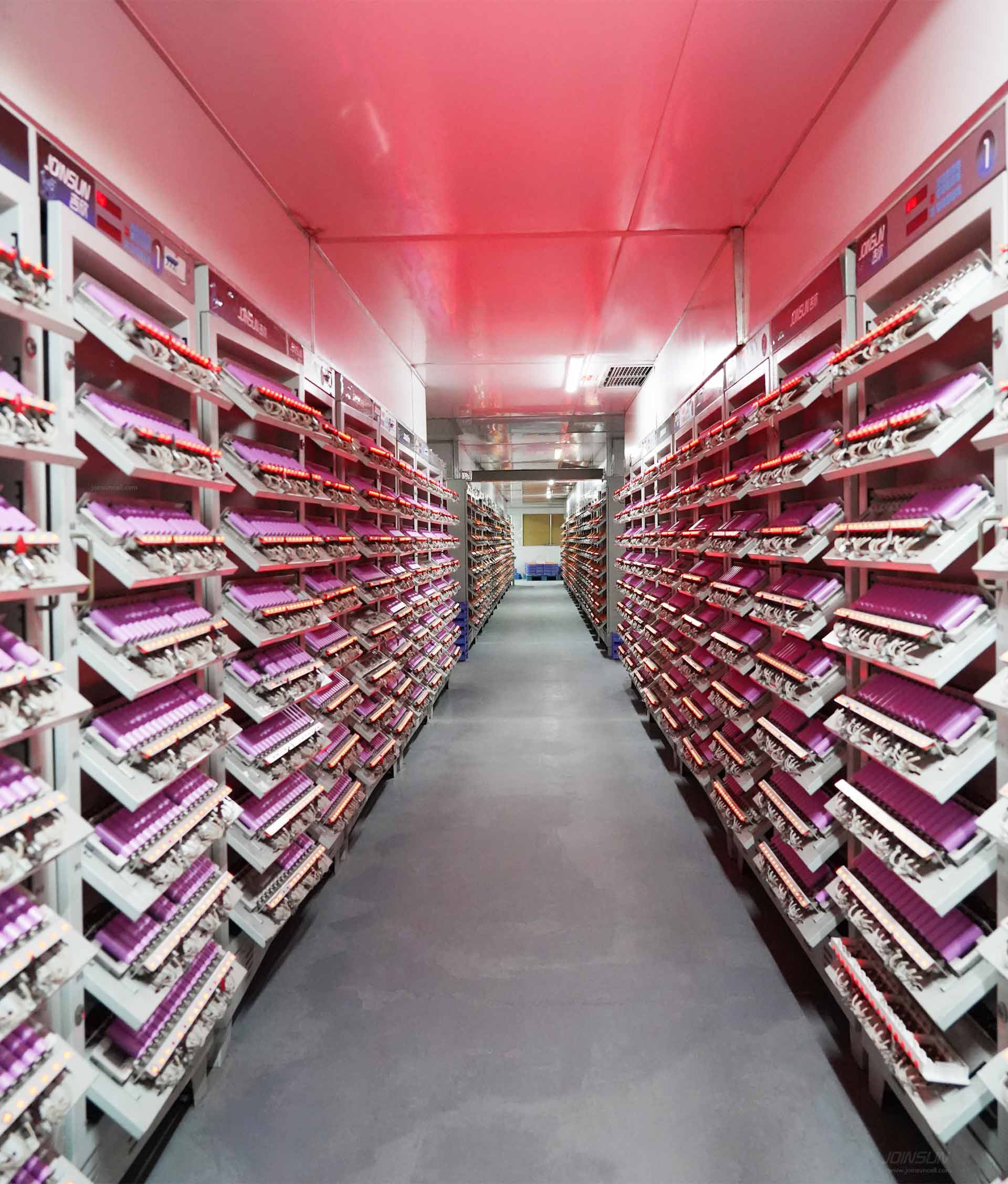 joinsun battery factory aging cabinets